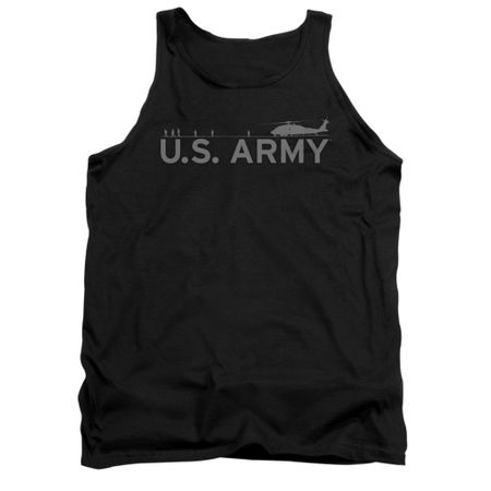 Army Shirt Tank Top Helicopter Black Tanktop