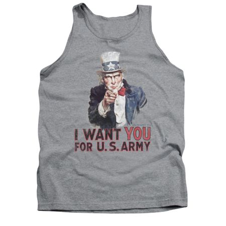 Army Shirt Tank Top I Want You Athletic Heather Tanktop
