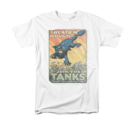 Army Shirt Treat Em' Rough White T-Shirt