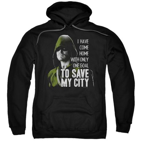 Arrow Hoodie Save My City Black Sweatshirt Hoody