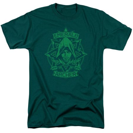 Arrow Shirt Archer Illustration Hunter Green T-Shirt