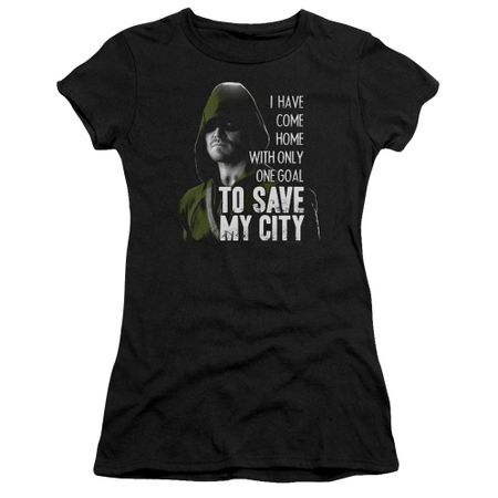 Arrow Shirt Juniors Save My City Black T-Shirt