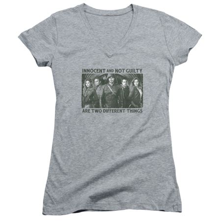 Arrow Shirt Juniors V Neck Not Guilty Athletic Heather T-Shirt