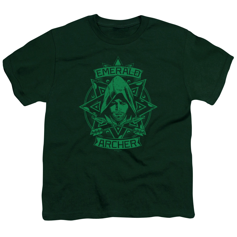 Arrow Shirt Kids Archer Illustration Hunter Green TShirt Arrow