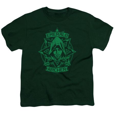 Arrow Shirt Kids Archer Illustration Hunter Green T-Shirt