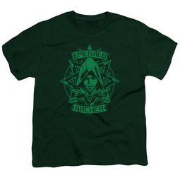 Arrow Shirt Kids Archer Illustration Hunter Green T-Shirt