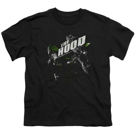Arrow Shirt Kids Green Tipped Black T-Shirt