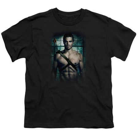 Arrow Shirt Kids Shirtless Black T-Shirt