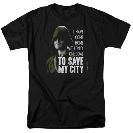 Arrow Shirt Save My City Black T-Shirt