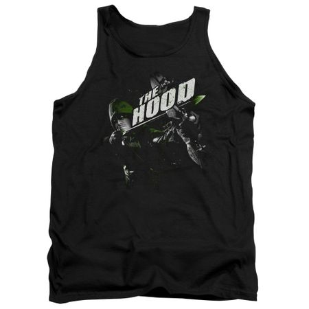 Arrow Shirt Tank Top Green Tipped Black Tanktop