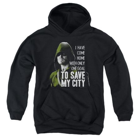 Arrow Youth Hoodie Save My City Black Kids Hoody