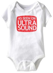 As Seen On Ultra Sound Funny Baby Romper White Infant Babies Creeper As Seen On Ultra Sound Funny Baby Romper White Infant Babies Creeper