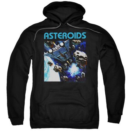 Atari Hoodie 2600 Asteroids Black Sweatshirt Hoody