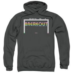 Atari Hoodie Breakout 2600 Charcoal Sweatshirt Hoody