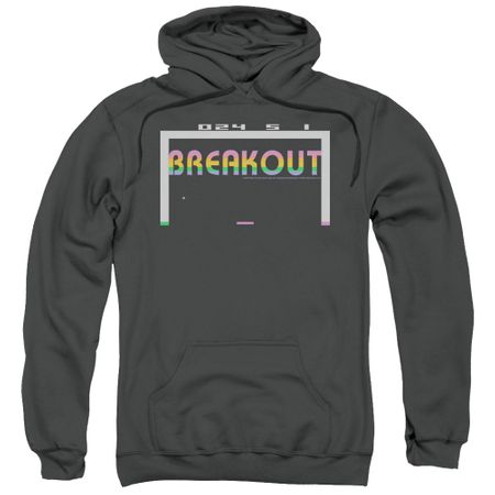 Atari Hoodie Breakout 2600 Charcoal Sweatshirt Hoody