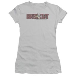 Atari Juniors Shirt Breakout Distressed Silver T-Shirt