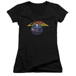 Atari Juniors V Neck Shirt Lunar Globe Black T-Shirt Atari Juniors V Neck Shirt Lunar Globe Black T-Shirt