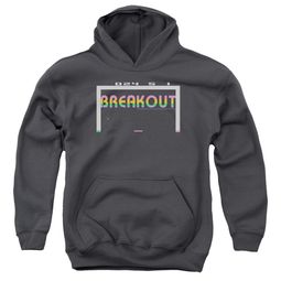 Atari Kids Hoodie Breakout 2600 Charcoal Youth Hoody