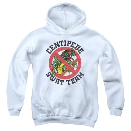 Atari Kids Hoodie Centipede Swat Team White Youth Hoody