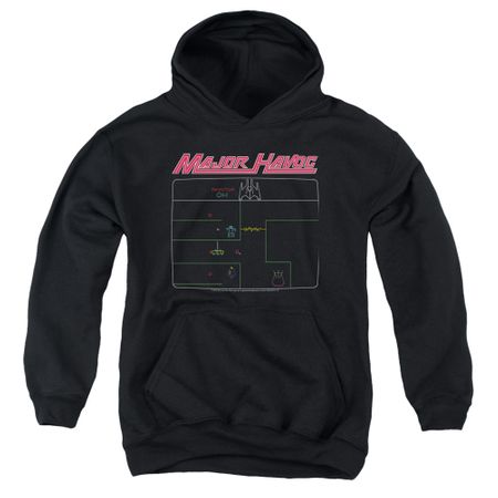 Atari Kids Hoodie Major Havoc Screen Black Youth Hoody