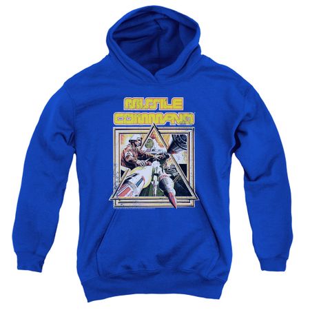 Atari Kids Hoodie Missile Commander Royal Blue Youth Hoody