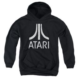 Atari Kids Hoodie Rough Logo Black Youth Hoody