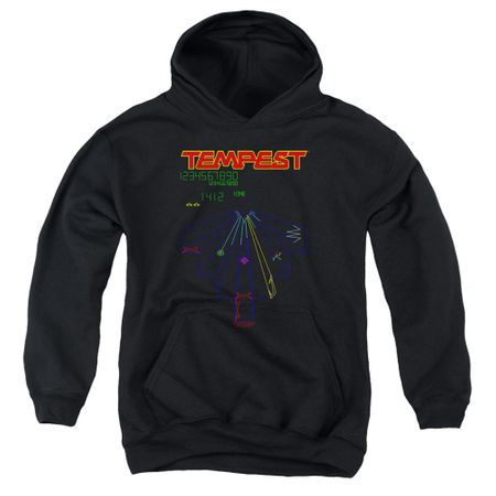 Atari Kids Hoodie Tempest Screen Black Youth Hoody