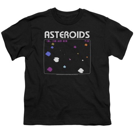 Atari Kids Shirt Asteroids Screen Black T-Shirt