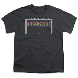 Atari Kids Shirt Breakout 2600 Charcoal T-Shirt