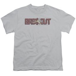Atari Kids Shirt Breakout Distressed Silver T-Shirt