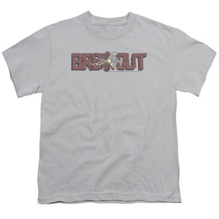 Atari Kids Shirt Breakout Distressed Silver T-Shirt