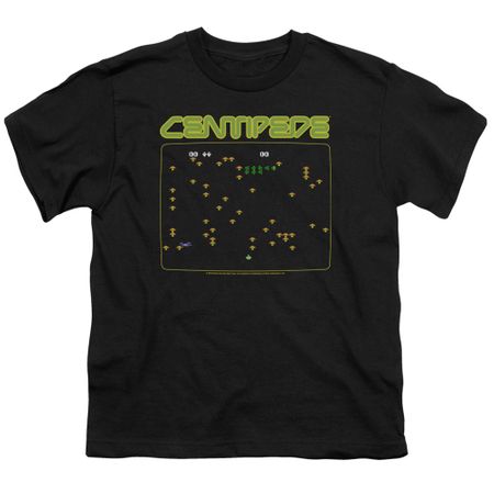 Atari Kids Shirt Centipede Screen Black T-Shirt