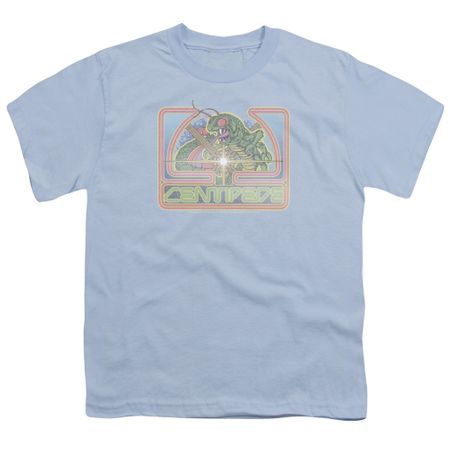 Atari Kids Shirt Classic Centipede Light Blue T-Shirt