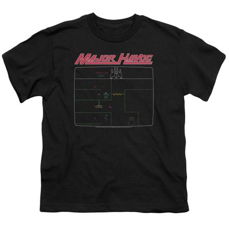 Atari Kids Shirt Major Havoc Screen Black T-Shirt