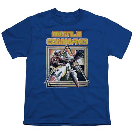 Atari Kids Shirt Missile Commander Royal Blue T-Shirt