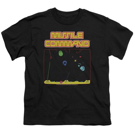 Atari Kids Shirt Missile Screen Black T-Shirt