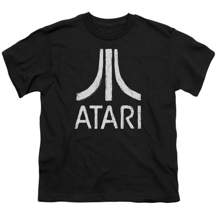 Atari Kids Shirt Rough Logo Black T-Shirt