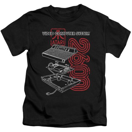 Atari Kids Shirt Video Computer System 2600 Black T-Shirt