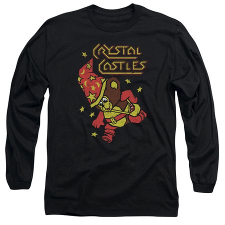 Atari Long Sleeve Shirt Crystal Bear Black Tee T-Shirt
