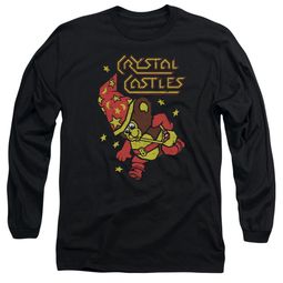 Atari Long Sleeve Shirt Crystal Bear Black Tee T-Shirt