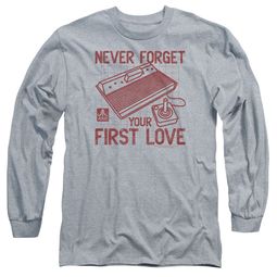 Atari Long Sleeve Shirt First Love Athletic Heather Tee T-Shirt