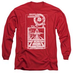 Atari Long Sleeve Shirt Lift Off Red Tee T-Shirt Atari Long Sleeve Shirt Lift Off Red Tee T-Shirt