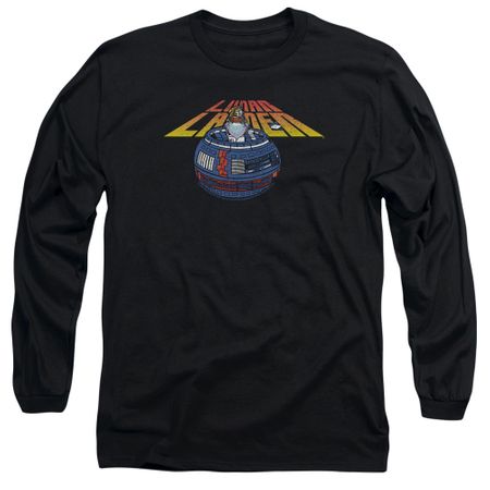 Atari Long Sleeve Shirt Lunar Globe Black Tee T-Shirt