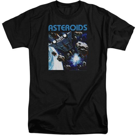Atari Shirt 2600 Asteroids Black Tall T-Shirt