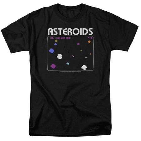 Atari Shirt Asteroids Screen Black T-Shirt