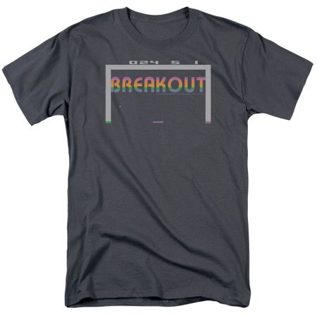 Atari Shirt Breakout 2600 Charcoal T-Shirt