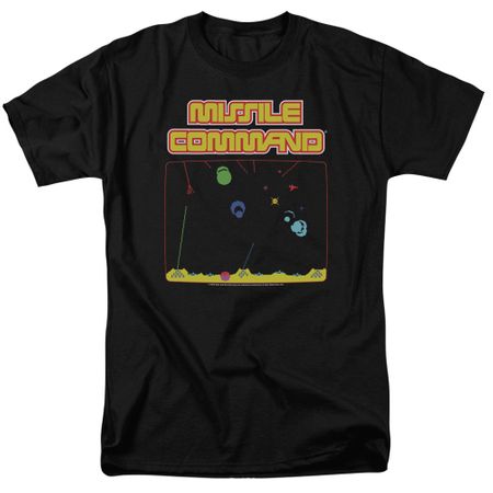 Atari Shirt Missile Screen Black T-Shirt