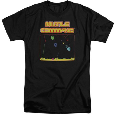 Atari Shirt Missile Screen Black Tall T-Shirt