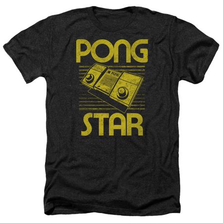 Atari Shirt Pong Star Heather Black T-Shirt