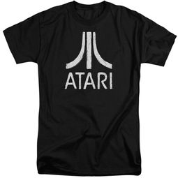 Atari Shirt Rough Logo Black Tall T-Shirt
